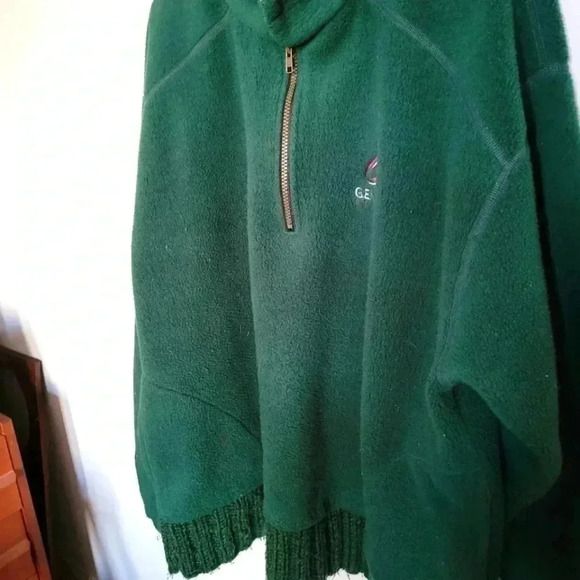 English Bay Jackets & Blazers - Womans Large English Bay Sportswear  Fleese Jacket Dark Green